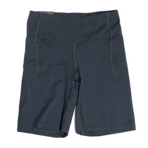 Under Armour Meridian Bike Shorts Womens Small Black High Rise Gym Running